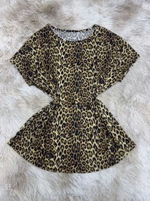 Blusa, túnica de malha fria ( liganete ) tamanhos do G1 ao G3 - Amarelo - Visão 1