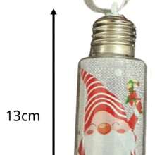 Lampada Lanterna Led Com Desnho Papai Noel Decoracao Natal - Multicolorido - Visão 6