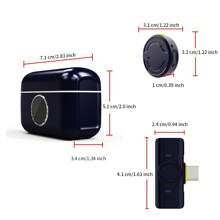Kabelloses Lavalier-Mikrofon, magnetischer Clip-On, Streaming-Aufnahme-Ausrüstung Outdoor Karaoke-Mikrofon, professionelles rauscharmes Mikrofon, kompatibel mit Smartphones und Computern
