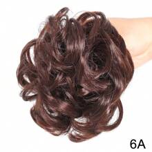 Synthetic Claw Clip Messy Hair Bun Hair Piece Wavy Curly Hair Bun Clip In Claw Chignon Ponytail Hairpieces Synthetic Tousled Updo Hair Extensions Scrunchie Hairpiece For Women