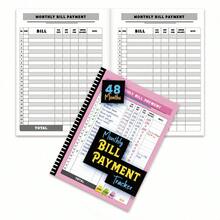 1pc Monthly Bill Payment Notebook, Accurate Expense Tracking Record Book, Money Saving Accounting Ledger - Multicolor - View 3