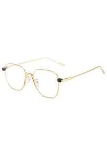 1 Pair Metal Frame Unisex Glasses, On