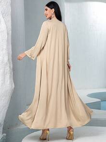 Set de 2 vestidos elegantes para mujer con aplicaciones de strass, de estilo modesto