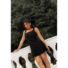 Vestido Babado Liso Alfaiataria Sensoriale