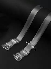 10Pcs Women Transparent Straps Bra Invisible Silicone Elastic Bra Straps Detachable Adjustable Shoulder Straps Anti Slip Underwear Intimates Accessories