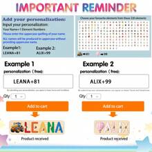 [New Font And New Pattern] Customized Puzzles, Customized Children's Educational Toys With Optional Bottom Plate Patterns, Support Customization Of 3-10 Letters And 1 Pattern, Suitable Birth Gifts, Christmas Gifts(With Stand)