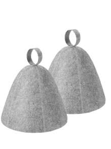 3 件套桑拿帽、桑拿蒸发器帽、桑拿羊毛帽、男女皆宜的 Banya 帽、时尚简约风格灰色加厚吸水干发帽、毛毡桑拿浴帽、水疗浴室桑拿毡帽 - A - 查看 15