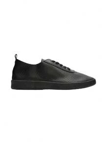 Lace-Up, Breathable, Hollow-Out, Versatile, Casual, Soft-Soled Sneakers - Black - View 4