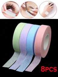 8pcs Professional Eyelash Extension Tape With Non-Woven Fabric, Multi-Functional Self-Adhesive Tape For Women's Eyelash Extension Application,Makeup,Cheap,Room Decor,Vanity,Travel,Bedroom,Makeup Accessories,Cheap,Stocking Stuffers,Makeup,Makeup Tools,Cheap Stuff,Gifts,Gifts For Women,Christmas Gifts