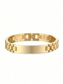 Dây chuyền/vòng tay khắc tên theo yêu cầu cho bé trai, thép không gỉ 10mm, dây xích hình xe tăng. Mặt dây chuyền khắc huy hiệu cá nhân hóa cho bé gái, tên, ngày tháng, bộ trang sức kỷ niệm, quà tặng ngày lễ cho gia đình và bạn bè. Đầy màu sắc, hiện đại, dễ thương, Kawaii, đáng yêu, tùy chỉnh, độc đáo, quà tặng cho bé, dễ thương cho trẻ nhỏ, thời trang cho trẻ mới biết đi, quà tặng lý tưởng cho anh ấy, gia đình, bạn bè, con gái, con trai, cô ấy nhân Ngày thiếu nhi. Đa chức năng, trang trí, chữ cái, phong cách, hiện đại, đầy màu sắc, dễ thương, đáng yêu, giản dị, tùy chỉnh, cá nhân hóa, độc đáo, quà tặng lý tưởng cho anh ấy, quà tặng lý tưởng cho cô ấy, trang sức thời trang tuổi teen tùy chỉnh, mùa thu sang trọng, thời trang trở lại trường học, hộp đựng đồ du lịch. - Vàng - Xem 4