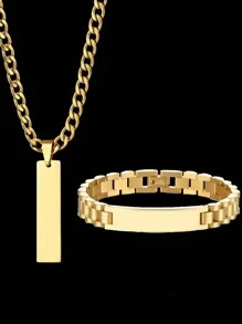 Dây chuyền/vòng tay khắc tên theo yêu cầu cho bé trai, thép không gỉ 10mm, dây xích hình xe tăng. Mặt dây chuyền khắc huy hiệu cá nhân hóa cho bé gái, tên, ngày tháng, bộ trang sức kỷ niệm, quà tặng ngày lễ cho gia đình và bạn bè. Đầy màu sắc, hiện đại, dễ thương, Kawaii, đáng yêu, tùy chỉnh, độc đáo, quà tặng cho bé, dễ thương cho trẻ nhỏ, thời trang cho trẻ mới biết đi, quà tặng lý tưởng cho anh ấy, gia đình, bạn bè, con gái, con trai, cô ấy nhân Ngày thiếu nhi. Đa chức năng, trang trí, chữ cái, phong cách, hiện đại, đầy màu sắc, dễ thương, đáng yêu, giản dị, tùy chỉnh, cá nhân hóa, độc đáo, quà tặng lý tưởng cho anh ấy, quà tặng lý tưởng cho cô ấy, trang sức thời trang tuổi teen tùy chỉnh, mùa thu sang trọng, thời trang trở lại trường học, hộp đựng đồ du lịch. - Vàng - Xem 2