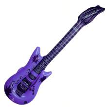 Conjunto de accesorios inflables de banda de rock: Guitarra, Saxofón, Micrófono, Teclado - Decoraciones retro de los años 80 y 90 para fiestas temáticas, festivales, eventos y fondos para photobooth - Multicolor - Ver 19