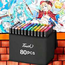 120pcs- Mark Pen Set Touch Color Children's Color Oil Double Headed Watercolor Pen Color Pen Watercolor Pen Set Paintbrush International Children's Day Painting Stationery Color Pen Gift Painting Painting Set, Back To School