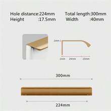 1 Stück Aluminium-Legierung unsichtbare Möbelgriffe seitliche Montage ohne Bohren für Kleiderschrank Schrank Schubladen Knöpfe Möbelbeschlag