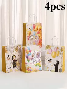 4/10 sztuk dekoracyjne torby na prezenty na imprezę, torby płócienne, torby na prezenty, torby na zakupy, torby na imprezy, torby na prezenty na imprezę, uchwyty do rękodzieła, prezenty na imprezę, dekoracje urodzinowe, dekoracje na prezenty na imprezę, dekoracje ślubne