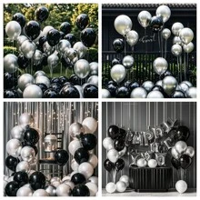 10pcs/20pcs/50pcs Per Set, 10inch/12inch/5inch, 16 Colors, Sequin Latex Balloons, Suitable For Valentine's Day, Wedding, Birthday Party, Anniversary, New Year, Family Gathering, Graduation, Halloween, Christmas Decoration, Birthday Decoration, Marriage, Wedding Decoration, Birthday Balloons