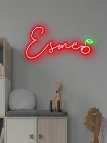 1 sztuka, niestandardowy neonowy znak LED dla dzieci - 9 stylów wzorów do wyboru, prezenty dla dziewcząt i chłopców, spersonalizowana dekoracja pokoju, prezenty neonowe, kolorowe neonowe znaki 3D, niestandardowe neonowe znaki, stylowe prezenty świąteczne, nowoczesne, kolorowe, kawaii, urocze, słodkie, swobodne, niestandardowe, spersonalizowane, wyjątkowe, dostosowane, syn, córka, na dzień dziecka, sypialnia, salon powrót do szkoły