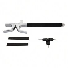 YUNRUX Universal Steering Wheel Lock Car Steering Wheel Claw Anti-Theft Device Vehicle - Silver - View 3