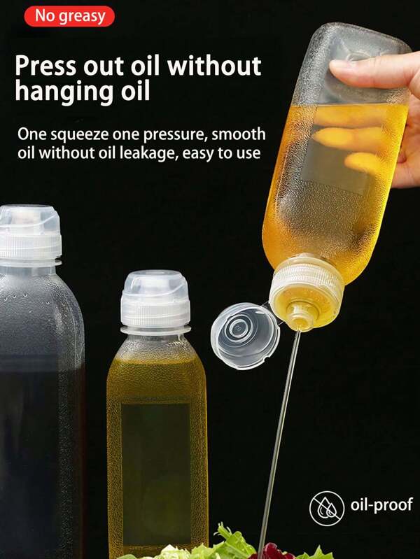 1pc Oil Dispenser, Condiment, Spice, Oil Bottle, Soy Sauce, Vinegar, Squeeze Bottle, Kitchen Small Tool
