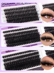 CMAYOME 270/600/640 Pcs Mixed D Curling Eyelash Number Extension Kit Contains 10D+20D+30D+40D/50D +60D+80D+100D DIY Eyelash Extension Artificial Mink Eyelash - Premium D Curling Natural Curling Personal Eyelash Bundle DIY Eyelash Extension - Reusable, Lightweight, Easy To Apply, Reusable, A Non-Irritating Gift For A Loved One Lash Clusters, Eyelash Clusters, Individual Eyelashes, Lashes, Fake Lashes