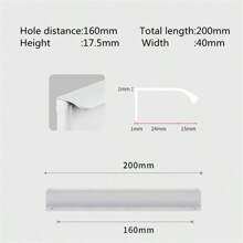 1 Stück Aluminium-Legierung unsichtbare Möbelgriffe seitliche Montage ohne Bohren für Kleiderschrank Schrank Schubladen Knöpfe Möbelbeschlag