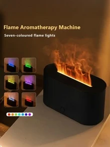 HEEYCEM Fireplace Colorful Flame Diffuser, Aromatherapy Essential Oil Diffuser, 130ml Cool Mist Humidifier, Ultrasonic Fragrance Aromatherapy Diffuser For Home, Bedroom, Timer And Automatic Shut-Off