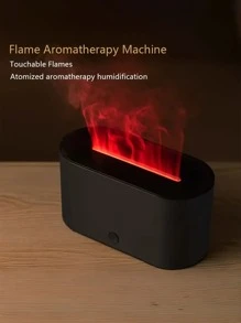 HEEYCEM Fireplace Colorful Flame Diffuser, Aromatherapy Essential Oil Diffuser, 130ml Cool Mist Humidifier, Ultrasonic Fragrance Aromatherapy Diffuser For Home, Bedroom, Timer And Automatic Shut-Off
