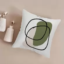 MEMNUN 4pcs Simple Flower Leaf Printed Pillowcases (Pillow Core Not Included), Single-Sided Print, Square Pillow Cover For Living Room Sofa Bedroom Home Decor Cushion Cover Gifts Birthday Graduation