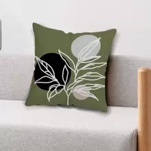 MEMNUN 4pcs Simple Flower Leaf Printed Pillowcases (Pillow Core Not Included), Single-Sided Print, Square Pillow Cover For Living Room Sofa Bedroom Home Decor Cushion Cover Gifts Birthday Graduation