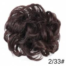 Synthetic Claw Clip Messy Hair Bun Hair Piece Wavy Curly Hair Bun Clip In Claw Chignon Ponytail Hairpieces Synthetic Tousled Updo Hair Extensions Scrunchie Hairpiece For Women