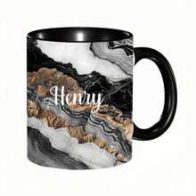 1pc Personalized Watercolor Black Marble Flow Name Ceramic Mug Black All-Wrapped Coffee Mug, Name Mug, Personalized Marble Mug, Custom Marble Mug, Marble Coffee Mug, Gift For Mom, Gift For Her,Multi-Functional, ,Ornamental,Reusable,Exquisite,Stylish,High-Quality,Colorful,Modern,Custom,Personalized,Unique,Ideal Gifts For Him,Ideal Gifts For Her,Boyfriend,Dad,Girlfriend,Mom,Family,Friends,Tea Room,Home,Garden,Office,For Anniversaries,For Valentine's Day,For Mother's Day,For Birthdays,For Father's Day,For Graduation,For Weddings,For Housewarming
