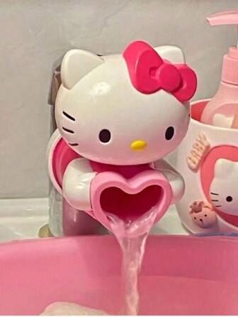 Sanrio 1 pieza Extensor de grifo a prueba de salpicaduras de Hello Kitty, herramienta decorativa para el grifo del baño y la cocina, decoración del hogar, decoración de otoño, de vuelta a la escuela