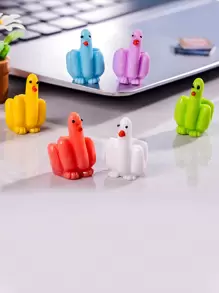 1pc Mini Middle Finger Duck Card Gift Christmas Halloween Decoration Handmade Gift Bag For Loved Ones And Friends