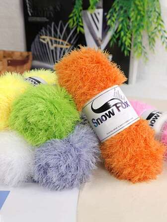 1PC Yarn Double-Sided Velvet Crystal Velvet Three Strand Suitable For Sweaters, Scarves, Jackets, Shawls, Seat Cushions