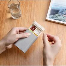 Piccola scatola portabile per medicinali, scatola sottopacchetto per medicinali da viaggio, scatola per conservazione sigillata, scatola sigillata sottopacchetto a griglia da 7 giorni
