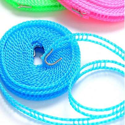 1pc Wind-Resistant Anti-Slip Retractable Clothesline, Easy To Use And Carry, Suitable For Indoor And Outdoor,Spring,Minimalist,Summer Tops