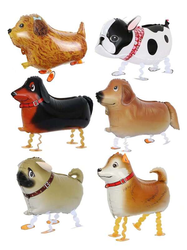 1 pièce Fournitures pour fête d'anniversaire de chiot, décorations pour fête d'anniversaire à thème de ballons d'animaux, ballons d'animaux marchants, ballons de chien de compagnie