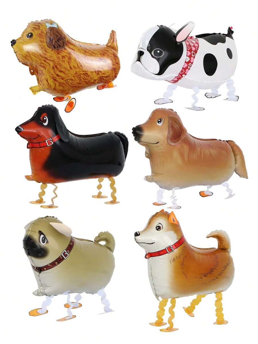 1 Peça Suprimentos para Festa de Aniversário de Cachorrinho, Decorações de Festa de Aniversário com Tema de Balões de Animais, Balões de Animais Andantes, Balões de Cachorro de Estimação