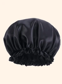 1 件装缎面软帽宽松无檐小便帽睡帽，适合女性自然卷发，纯色涤纶材质，适合春/夏/秋/冬 - 彩色 - 查看 12
