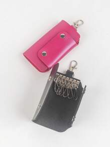 1 mini llavero, llavero minimalista, billetera, estuche para guardar llaves, protector de llaves, bolsa de regalo, llavero de coche, llavero, estuche para llaves, regalos para mujeres