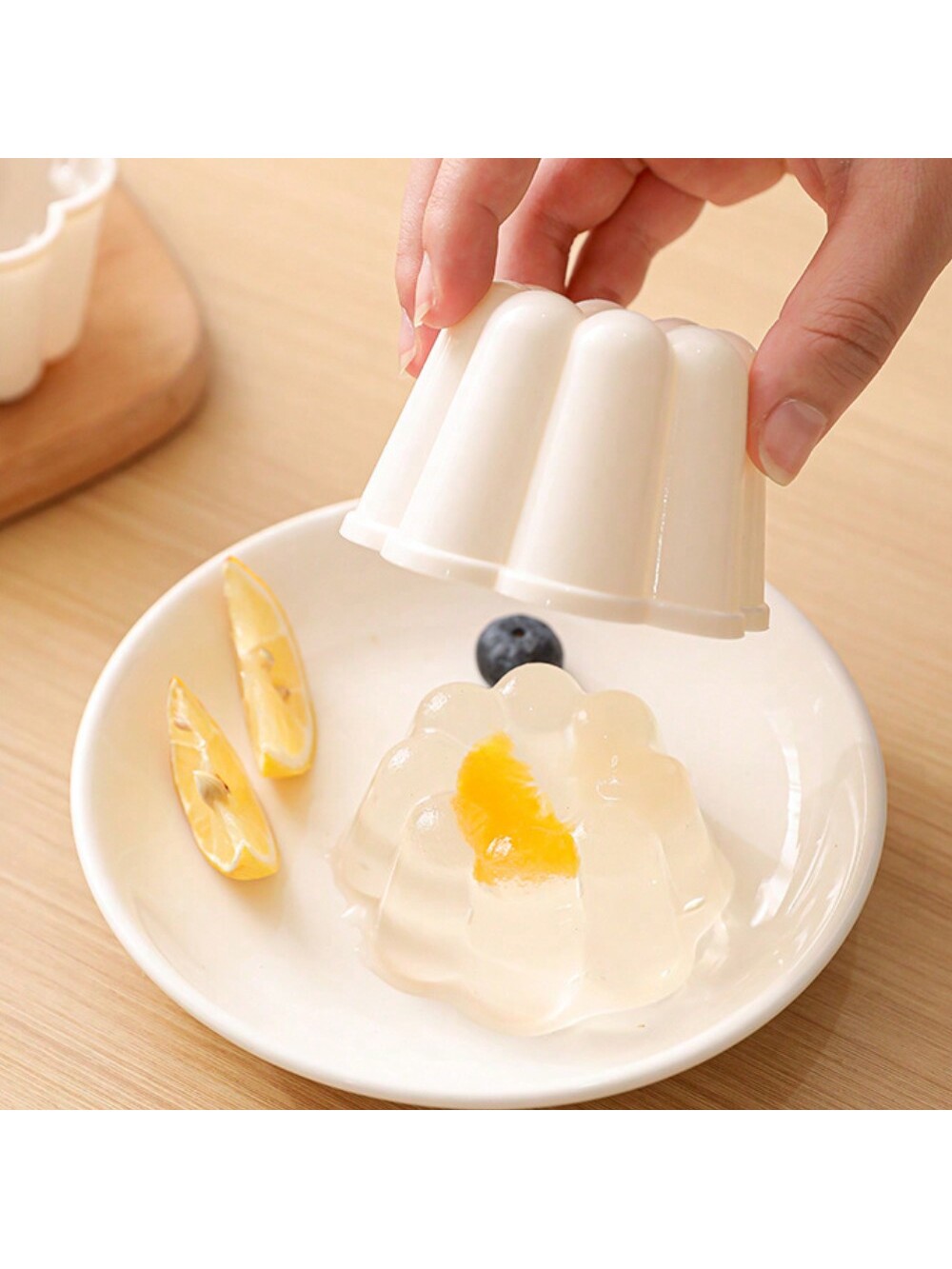 4/8 قطعة قوالب الهلام على شكل زهرة، قوالب كب كيك ص...