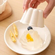 4/8入花形慕斯模具 3D PP 小杯子蛋糕模，不沾甜點烘焙工具，適用於布丁、果凍、馬芬和蛋糕，耐用廚房蛋糕裝飾工具，可重複使用烘焙配件，適合派對、婚禮和特殊場合的創意甜點 - 多色 - 查看 8