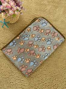 Pets Blanket Paw Print With Anti-Slip Design All Seasons Soft Warm Puppy Pet Blanket Small Medium Large Dogs Cats Pet Accessories