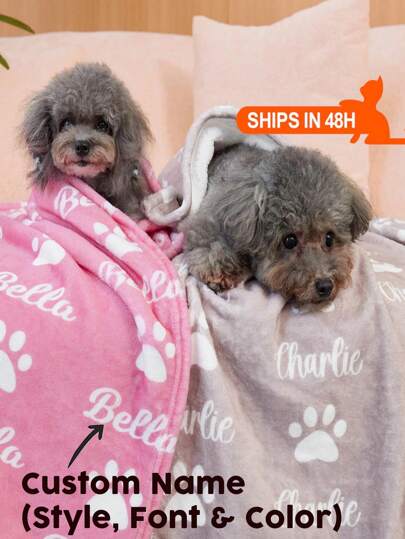 Custom Girl/Boy Puppy/Kitty Blanket Name, Personalized Dog/Cat Name Blanket, Personalized Blanket With Dog Paw/Fish Bones, Pet Birthday Gift, Coming Home Gift Pet. Ornamental, Cat Stylish, Cute, Colorful, Cuties Unique, Customized Home Goods Ideal Gifts For Her Her, Family, Friends, Pet Lovers, Pet For Anniversaries, For Birthdays Ornamental, Engraved Stylish, Fashion, Colorful, Vintage, Cute, Contracted, Cuties Custom, Unique, Customized, Personalized Pet For Anniversaries, For Birthdays, Vacay Vibes,Fall Décor