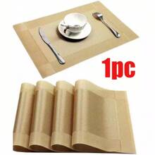 1/3/10 peças de jogos americanos estilo escandinavo resistentes ao calor, à prova d'água e à prova de óleo, jogos americanos antiderrapantes com listras duplas estilo restaurante ocidental, bases para copos de isolamento térmico de estilo europeu de estrutura única e fácil de limpar