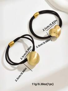 1pc/2pcs/3pcs Hair Ties Fashionable Simple Atmosphere Suitable For Different Occasions Elegant Hair Tie