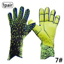 2025 Newest 1Pair Goalkeeper Goalie Soccer Gloves Adult Goal Keeper Field Player Glove Embossed Anti-Slip Latex Palm Soft (Size 6-10),Spring Outdoor Sports, Valentine's Gift