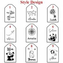 个性化行李牌、皮革登机牌、新娘结婚礼物、派对礼物、定制旅行配件、情侣行李牌、旅行度假 - 彩色 - 查看 10