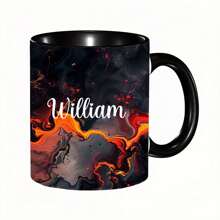 1pc Personalized Watercolor Black Marble Flow Name Ceramic Mug Black All-Wrapped Coffee Mug, Name Mug, Personalized Marble Mug, Custom Marble Mug, Marble Coffee Mug, Gift For Mom, Gift For Her,Multi-Functional, ,Ornamental,Reusable,Exquisite,Stylish,High-Quality,Colorful,Modern,Custom,Personalized,Unique,Ideal Gifts For Him,Ideal Gifts For Her,Boyfriend,Dad,Girlfriend,Mom,Family,Friends,Tea Room,Home,Garden,Office,For Anniversaries,For Valentine's Day,For Mother's Day,For Birthdays,For Father's Day,For Graduation,For Weddings,For Housewarming