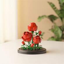 Eine Vielzahl von ABS Desktop Blumen Dekorationen Modell Bausätze, DIY Topfpflanzen, Geschenke für Freunde, Bildungsbausteine. Geschenke zum Schulbeginn, Eltern-Kind-Interaktion, Bürozeit. Geeignet für Tisch-, Raum- und Fensterbankdekoration, etc. Halloween/Weihnachten, stressabbauendes Spielzeug